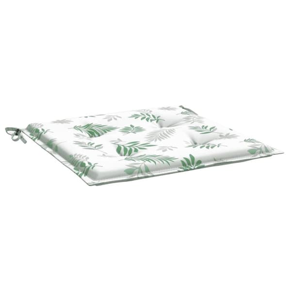 vidaXL Istuintyynyt 4 kpl lehtikuvio 50x50x3 cm kangas