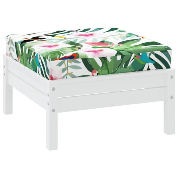 vidaXL Palldyna flerfärgad 60x60x8 cm oxfordtyg