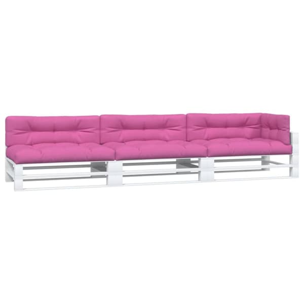 vidaXL Palldynor 7 st rosa tyg