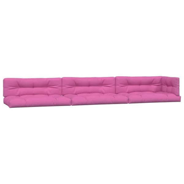 vidaXL Palldynor 7 st rosa tyg
