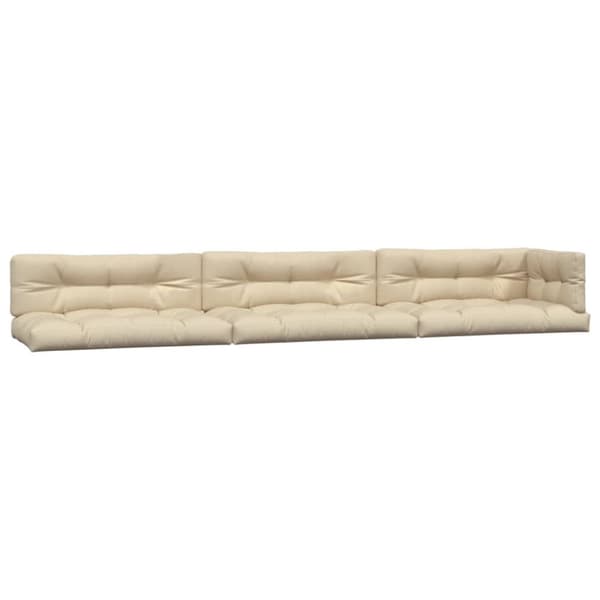 vidaXL Palldynor 7 st beige tyg
