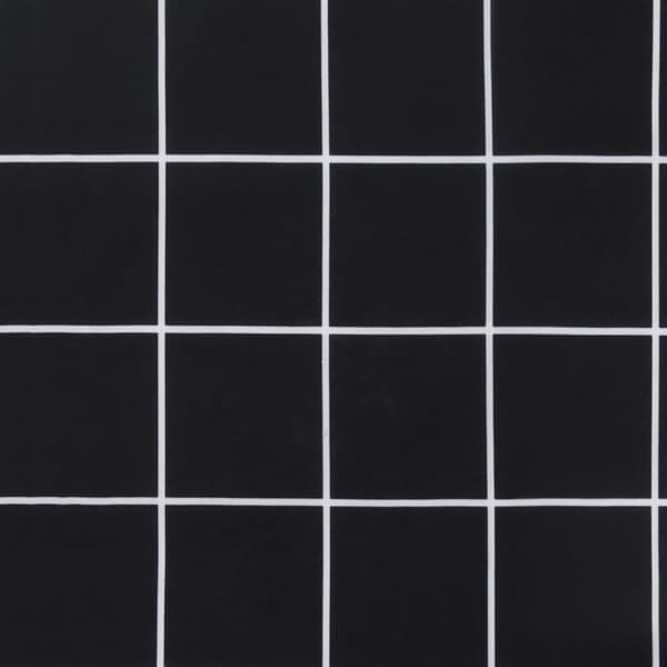 vidaXL Istuintyynyt 6 kpl musta ruutukuvio 40x40x7 cm kangas