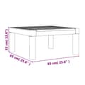 Miniatyrbillede 9 af 11: vidaXL Aurinkotuoli pehmusteella valkoinen PP