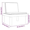 Miniatyrbillede 10 af 11: vidaXL Aurinkotuoli pehmusteella valkoinen PP