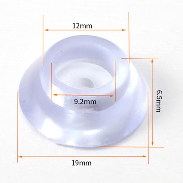 10Pcs 19x6.5mm Table Chair Anti-slip Feet Covers Soft PVC Furniture Leg Tips Floor Protectors