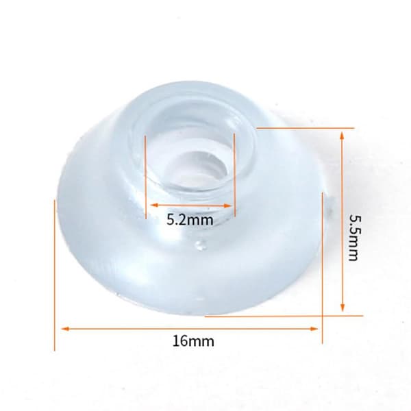 10Pcs 16x5.5mm Table Chair Anti-slip Feet Covers Soft PVC Furniture Leg Tips Floor Protectors