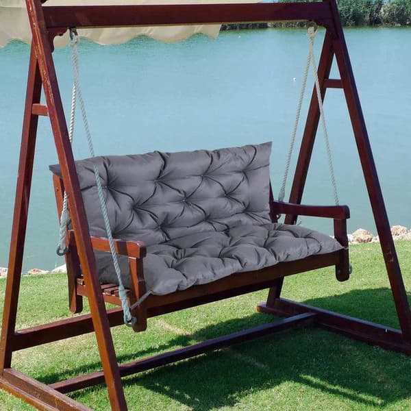 Rootz Bänkkudde - Bänkdyna - Stolsdyna - Swingstolsdyna - Dyna - Grå - L98 x B100 x D8cm