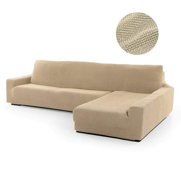 Cover for chaise longue with long right arm Sofaskins NIAGARA 210 - 340 cm - linne