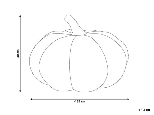 Pumpaformad Prydnadskudde Brun Boucle ⌀ 35 cm Kudde Halloween Dekor Stoppad Vardagsrum Sovrum