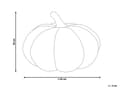 Miniatyrbild 3 av 5: Pumpaformad Prydnadskudde Brun Boucle ⌀ 35 cm Kudde Halloween Dekor Stoppad Vardagsrum Sovrum