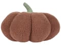 Miniatyrbild 1 av 5: Pumpaformad Prydnadskudde Brun Boucle ⌀ 35 cm Kudde Halloween Dekor Stoppad Vardagsrum Sovrum