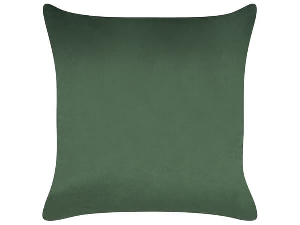 Set om 2 Kuddar Grön Sammet 45 x 45 cm Julgransmönster Avtagbara Kuddfodral Vardagsrum Sovrum