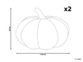 Miniatyrbilde 3 av 6: Sett med 2 pynteputer Brun Bouclé ø 35 cm Gresskar Halloween Dekorasjon Tilbehør
