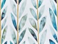 Miniatyrbild 7 av 7: Uppsättning med 2 trädgårdskuddar Vit och Grön Polyester ⌀ 40 cm Rektangulär Kudde med Bladmönster Modern Design Uteplats Trädgård