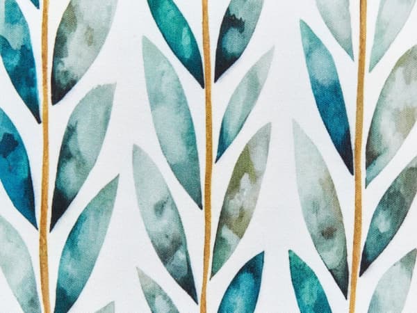 Uppsättning med 2 trädgårdskuddar Vit och Grön Polyester 40 x 60 cm Rektangulär Kudde med Bladmönster Modern Design Uteplats Trädgård