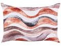 Miniatyrbild 5 av 8: Set med 2 trädgårdskuddar Brun polyester Abstrakt motivmönster 40 x 60 cm Modern utomhusdekoration Vattenavvisande