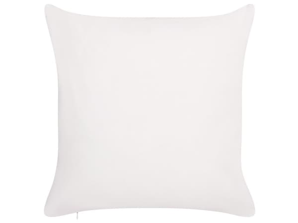 Set med 2 trädgårdskuddar Vit och rosa polyester blommönster 45 x 45 cm fyrkantig Modern Utomhus Uteplats Vattenavvisande