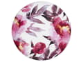 Miniatyrbild 5 av 7: Set med 2 trädgårdskuddar Vit och rosa Polyester blommönster ⌀ 40 cm Rund Modern Utomhus Uteplats Vattenavvisande