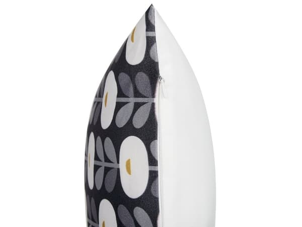 Set med 2 trädgårdskuddar Grå polyester Geometriskt mönster 40 x 60 cm Modern utomhusdekoration Vattenavvisande