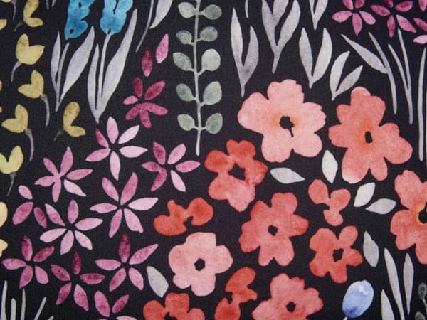 Sett med 2 Utendørsputer Flerfarget Polyester ⌀ 40 cm Rund Pute med Blomstertrykk Mønster Hage
