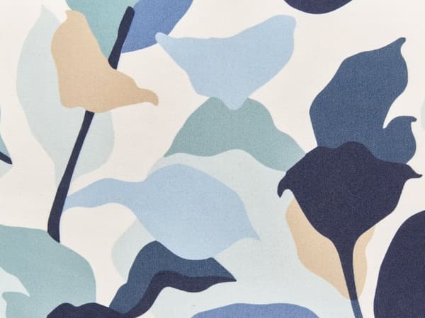 Sett med 2 Hageputer Blå Polyester 40 x 60 Bladmønster Moderne Utendørs Dekorasjon Vannbestandig