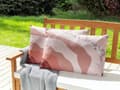 Miniatyrbilde 2 av 8: Sett med 2 Hageputer Rosa Polyester 40 x 60 cm Abstrakt Mønster Moderne Utendørs Dekorasjon Vannbestandig