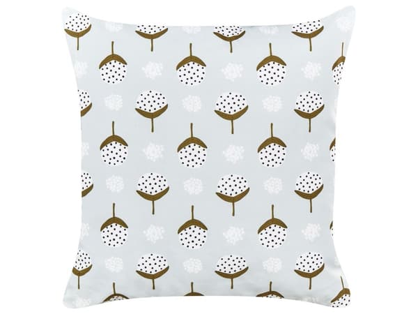 Sett med 2 Utendørsputer Lysegrønn Polyester 45 x 45 cm Firkantet med Geometrisk mønster Hage Terrasse