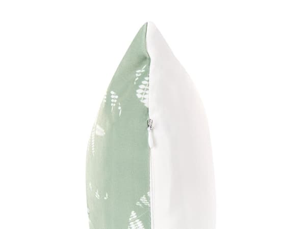 Sett med 2 Hageputer Grønn Polyester 40 x 60 cm Bladmønstermotiv Moderne Design Kastepute Spredepute