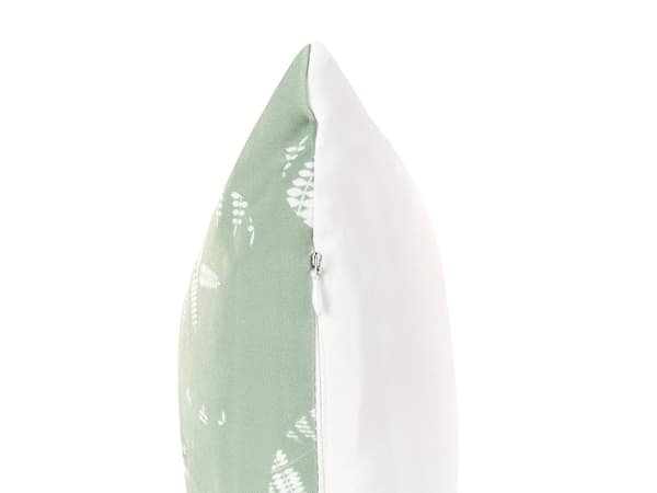 Sett med 2 Hageputer Grønn Polyester 45 x 45 cm Bladmønstermotiv Moderne Design Kastepute Spredepute