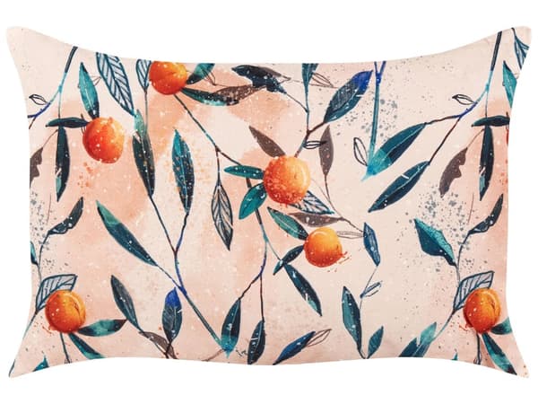 Sett med 2 Hageputer Flerfarget Polyester 40 x 60 cm Bladmønster Moderne Utendørs Dekorasjon Vannbestandig