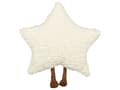 Miniatyrbilde 5 av 6: Sett med 2 stk. barneputer i hvitt stoff 40 x 40 cm Fluffy plysjputer i stjerneform med fyll Mykt leketøy for barn