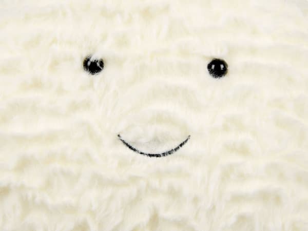 Sett med 2 stk. barneputer i hvitt stoff 40 x 40 cm Fluffy plysjputer i stjerneform med fyll Mykt leketøy for barn
