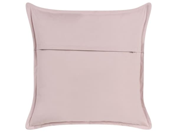 Pyntepute Rosa Fløyel 60 x 60 cm Polyester Bomull Enfarget Ensfarget Aksentpute Moderne Minimalistisk
