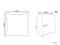Miniatyrbilde 3 av 7: Dekorativ Pute Off-white Rosa Fuglemotiv 60 x 60 cm Spredningspute Trykk Minimalistisk Moderne Innredningstilbehør