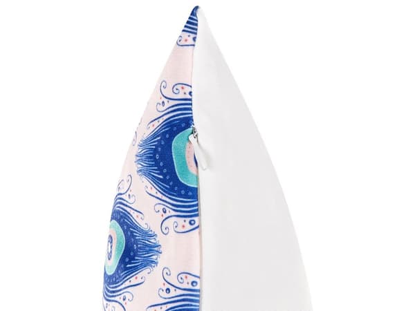 Sett med 2 Hageputer Flerfarget Påfuglmønster Polyester 45 x 45 cm Moderne Utendørsdekorasjon Vannbestandig