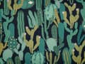 Miniatyrbilde 7 av 7: Sett med 2 hageputer Grønn Polyester Kaktusmønster ⌀ 40 cm Rund Moderne Utendørs uteplass Vannbestandig