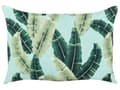 Miniatyrbilde 5 av 8: Sett med 2 Hageputer Grønn Polyester 40 x 60 cm Rektangulær pute med Bladmønster Moderne design