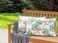 Miniatyrbilde 2 av 8: Sett med 2 hageputer Multicolour Polyester 40 x 60 cm firkantet Monstera bladmotiv Moderne design Kastepute med spredt design