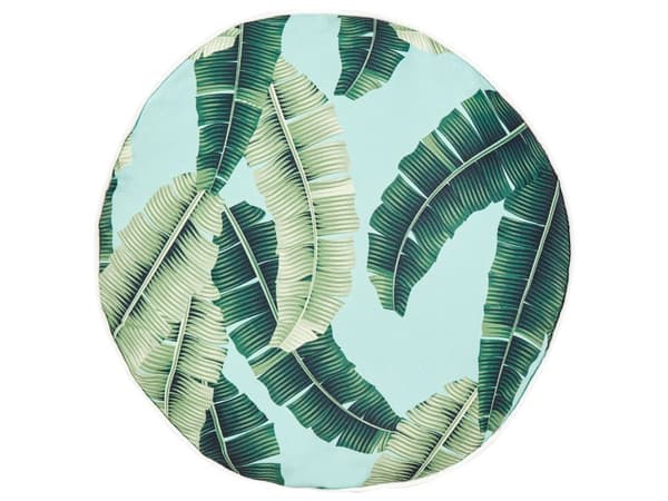Sett med 2 Hageputer Grønn Polyester ⌀ 40 cm Rund Bladmønster Moderne design