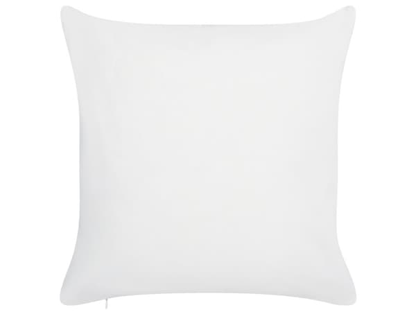 Set om 2 Trädgårdskuddar Blå Polyester 45 x 45 Bladmönster Modern Utomhusdekoration Vattenavvisande Trädgård Uteplats Balkong
