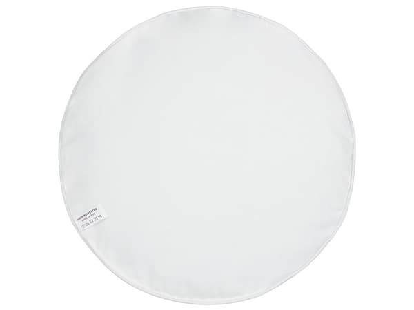 Sett med 2 hageputer i grå polyester med geometrisk mønster ⌀ 40 cm Moderne utendørspynt Vannavvisende