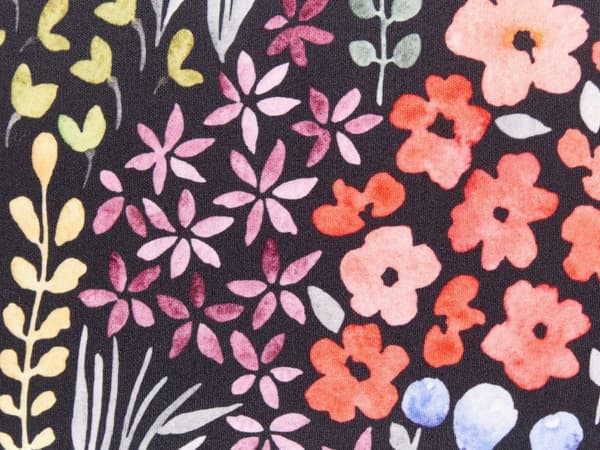 Uppsättning med 2 Kuddar för Utomhusbruk Flerfärgad Polyester 40 x 60 cm Rektangulär Kudde med Blommönster Trädgård Uteplats Balkong