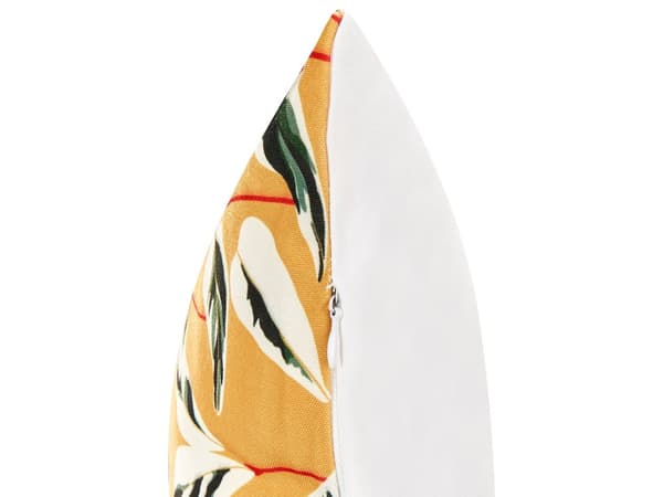 Sett med 2 hageputer Flerfarget polyester 45 x 45 cm Firkantet bladmotiv Moderne design Kastepute med spredt design