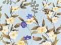 Miniatyrbild 8 av 8: Uppsättning med 2 kuddar för utomhusbruk Blå polyester ⌀ 40 cm Rund kudde med blommönster Trädgård uteplats