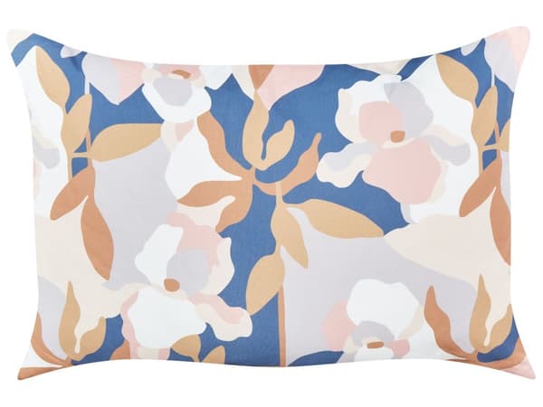 Set med 2 trädgårdskuddar Flerfärgad polyester 40 x 60 cm Blommigt mönster Modern utomhusdekoration Vattenavvisande