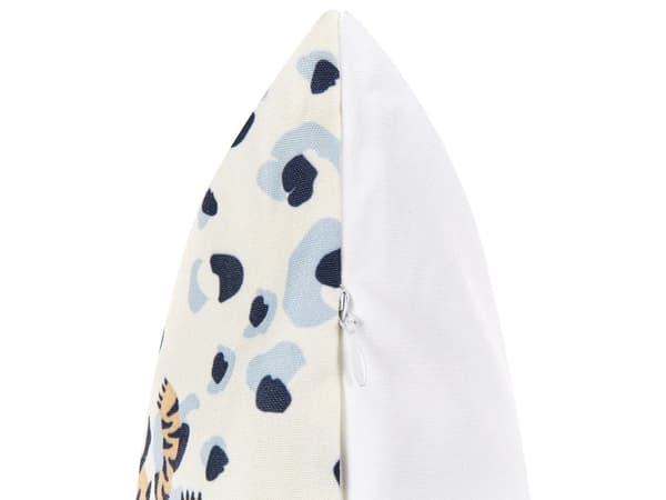 Set med 2 trädgårdskuddar Flerfärgad polyester 40 x 60 cm Rektangulär kudde med tigermotiv Modern design Kudde