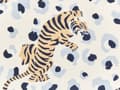 Miniatyrbild 8 av 8: Set med 2 trädgårdskuddar Flerfärgad polyester 40 x 60 cm Rektangulär kudde med tigermotiv Modern design Kudde