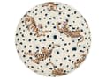 Miniatyrbilde 5 av 7: Sett med 2 hageputer Flerfarget Polyester ⌀ 40 cm Rund pute med tigermotiv Moderne design Pyntepute Dekorasjon Utendørs