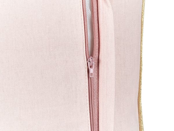 Sett med 2 stk. puter i rosa fløyelsstoff 30 x 50 cm juletremønster i bomull Flyttbare trekk Stue Soverom