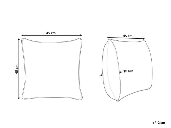 Spredepute Flerfarget bomull 45 x 45 cm Julemotiv Juletretrykk Tilbehør Festlig innredning
